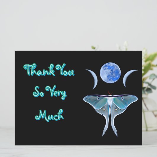 Luna Moth Triple Moon Dank je wel (Staand voorkant)