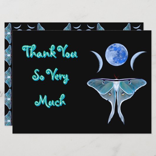 Luna Moth Triple Moon Dank je wel (Voorkant / Achterkant)