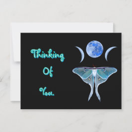 Luna Moth Triple Moon denkt aan jou Briefkaart