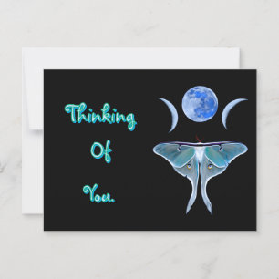 Luna Moth Triple Moon denkt aan jou Briefkaart