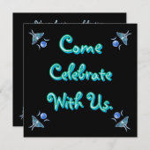 Luna Moth Triple Moon komt met ons vieren Kaart (Voorkant / Achterkant)