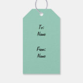 Luna Moth Triple Moon op zwart Cadeaulabel (Achterkant)