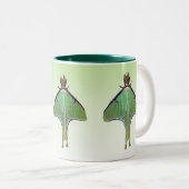 Luna Moth Tweekleurige Koffiemok (Voorkant rechts)