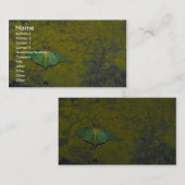 Luna moth visitekaartje (Voorkant / Achterkant)
