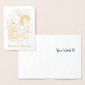 Luna moth winged Fairy Horse Folie Kaarten (Display)