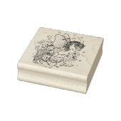 Luna moth winged Fairy Horse Rubber Stamp Rubberstempel (Stempel)