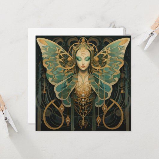 Luna mottengodin kaart (Voorkant / Achterkant in situ)