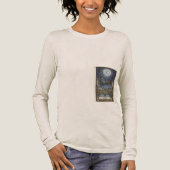 Luna Mystica: The Celestial Goddess Moon Tri-Blend Shirt (Voorkant)