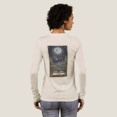 Luna Mystica: The Celestial Goddess Moon Tri-Blend Shirt (Achterkant)