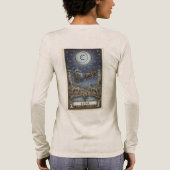 Luna Mystica: The Celestial Goddess Moon Tri-Blend Shirt (Achterkant)