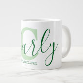 Luna naam betekenis monogram grote koffiekop (Voorkant rechts)