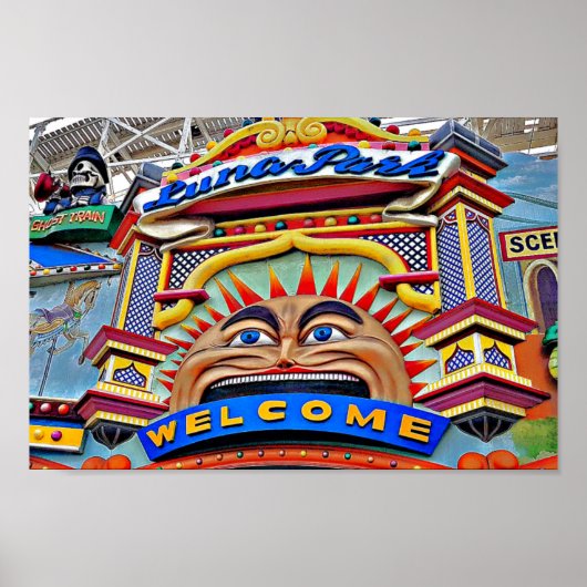 Luna Park, alleen voor de vlinder Poster (Voorkant)