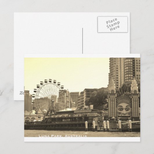Luna Park Briefkaart (Voorkant / Achterkant)