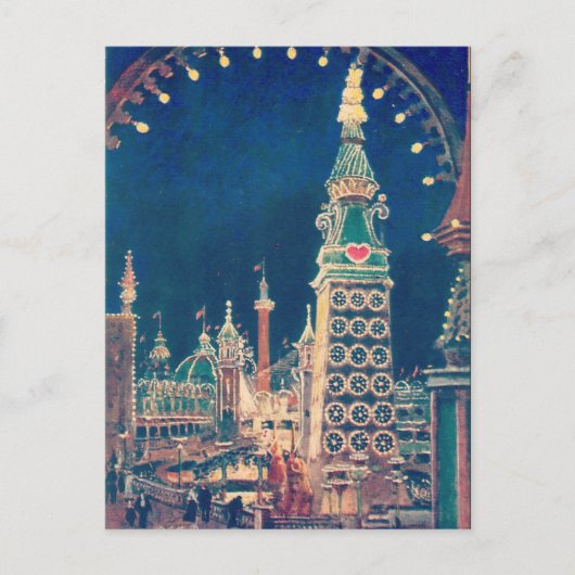 Luna Park Coney Island Briefkaart (Voorkant)