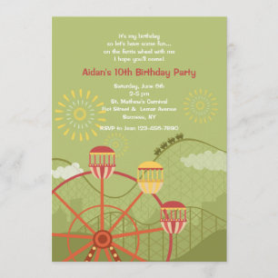 Luna Park Invitation Kaart