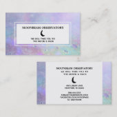 *~* Luna Pastel Lunar Surface of Moon Visitekaartje (Voorkant / Achterkant)