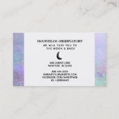 *~* Luna Pastel Lunar Surface of Moon Visitekaartje (Achterkant)