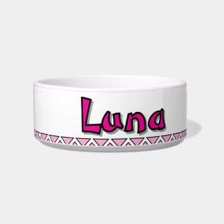 "LUNA" - PERSONALIZED CERAMIC PET BOWL VOERBAKJE