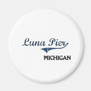 Luna Pier Michigan City Classic Magneet