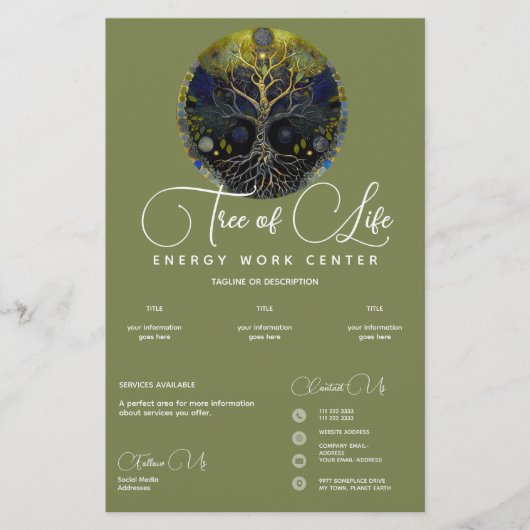 Luna Rising | Boom des Levens Flyer (Voorkant)