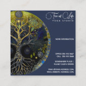 Luna Rising | Boom des Levens Vierkante Visitekaartje (Achterkant)