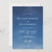 LUNA Save The Date Uitnodiging / Watercolor Maan (Voorkant)