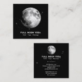 *~* Luna Stars Full MOON Lunar Cosmic Celestial Vierkante Visitekaartje (Voorkant / Achterkant)