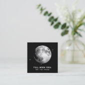 *~* Luna Stars Full MOON Lunar Cosmic Celestial Vierkante Visitekaartje (Staand voorkant)