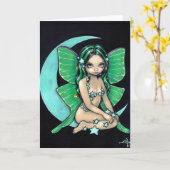 "Luna" Wenskaart Kaart (Gele Bloem)