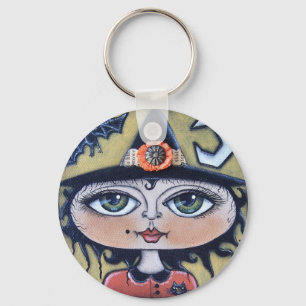 Luna Witch Halloween Sleutelhanger