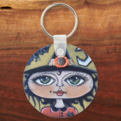 Luna Witch Halloween Sleutelhanger (Voorkant)