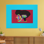 Luna Wolfwoman  Canvas Afdruk (Insitu (Woonkamer))