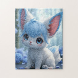 Lunabu in the Blue Blossom Forest Jigsaw Puzzle Legpuzzel
