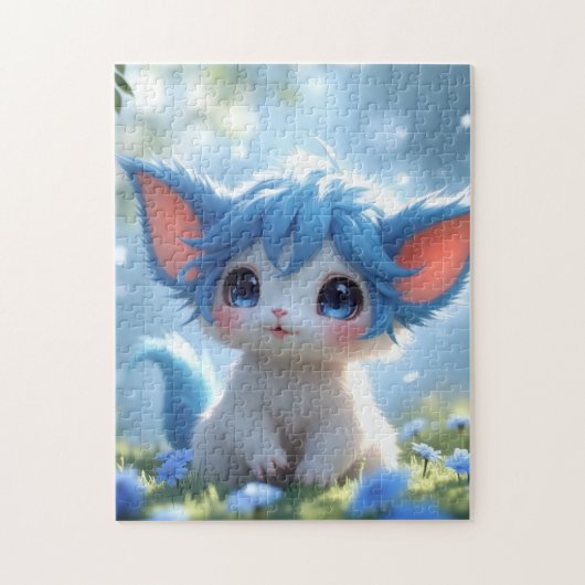 Lunabu in the Blue Meadow Jigsaw Puzzle Legpuzzel (Verticaal)