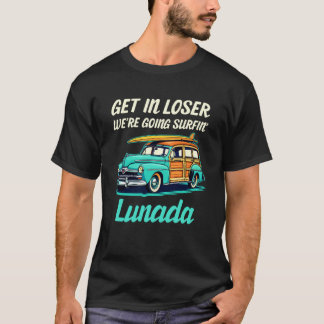 Lunada Beach California Surf Meisje Vrouwen Mannen T-shirt