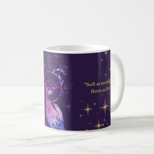 LunaGlow Magic Mok – Machtiging Moon Quote Cup (Voorkant rechts)