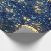 Lunaire Gloed Hemelse Maan Cadeaupapier (Hoek)