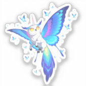 Lunalith, la Mariposa de los Astros Sticker (Voorkant)