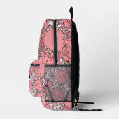LUNANCEA Abstract Pink Backpack | Modern Art Style Bedrukte Rugzak (Rechts)