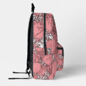 LUNANCEA Abstract Pink Backpack | Modern Art Style Bedrukte Rugzak (Links)