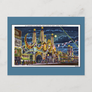 lunapark surf avenue Coney Island Briefkaart