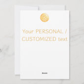 Lunar 2025 Chinees Nieuwjaar Gouden SLANG 中国传统新年 R Feestdagenkaart (Achterkant)