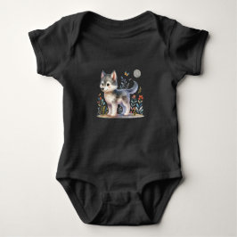 Lunar Baby Wolf - Adorable Baby Romper