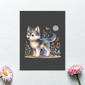 Lunar- Baby Wolf Postcard Briefkaart