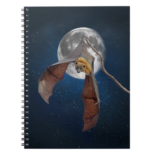 Lunar Bat | Spiraal Notitieboek (Voorkant)