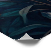 Lunar Bloom – Full Moon and Wildflower Garden Art Poster (Hoek)