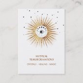 *~* Lunar Boho Celestial Luna Moon Magic Light Visitekaartje (Voorkant)