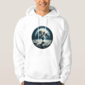 Lunar Breakdance - Straatstijl in de ruimte Hoodie (Voorkant)