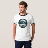 Lunar Breakdance - Straatstijl in de ruimte T-shirt (Voorkant volledig)