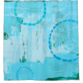 "Lunar Bubbles" — Shower Curtain Douchegordijn (Voorkant)